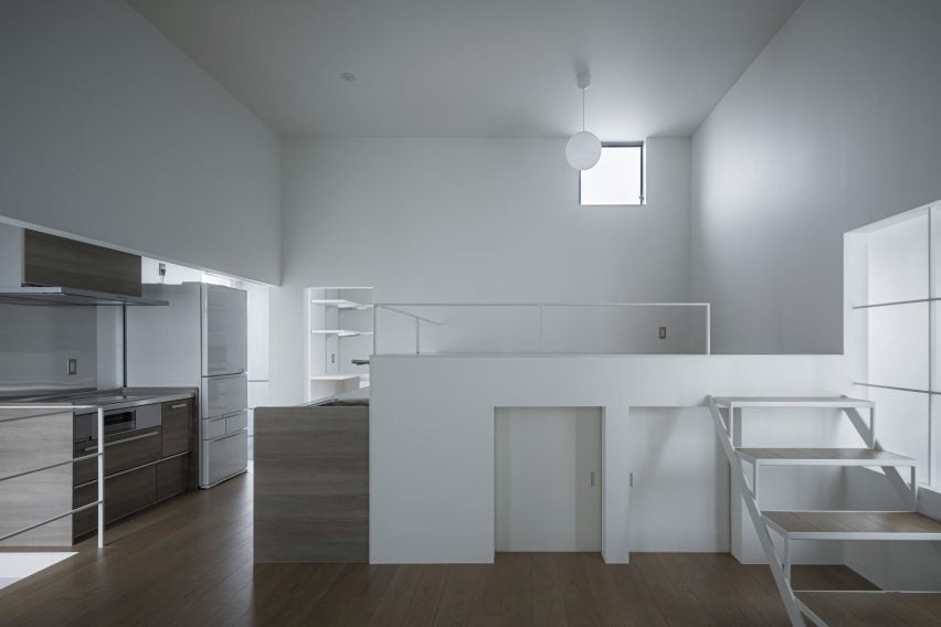 Living spaces in the house by Fujiwaramuro Architects