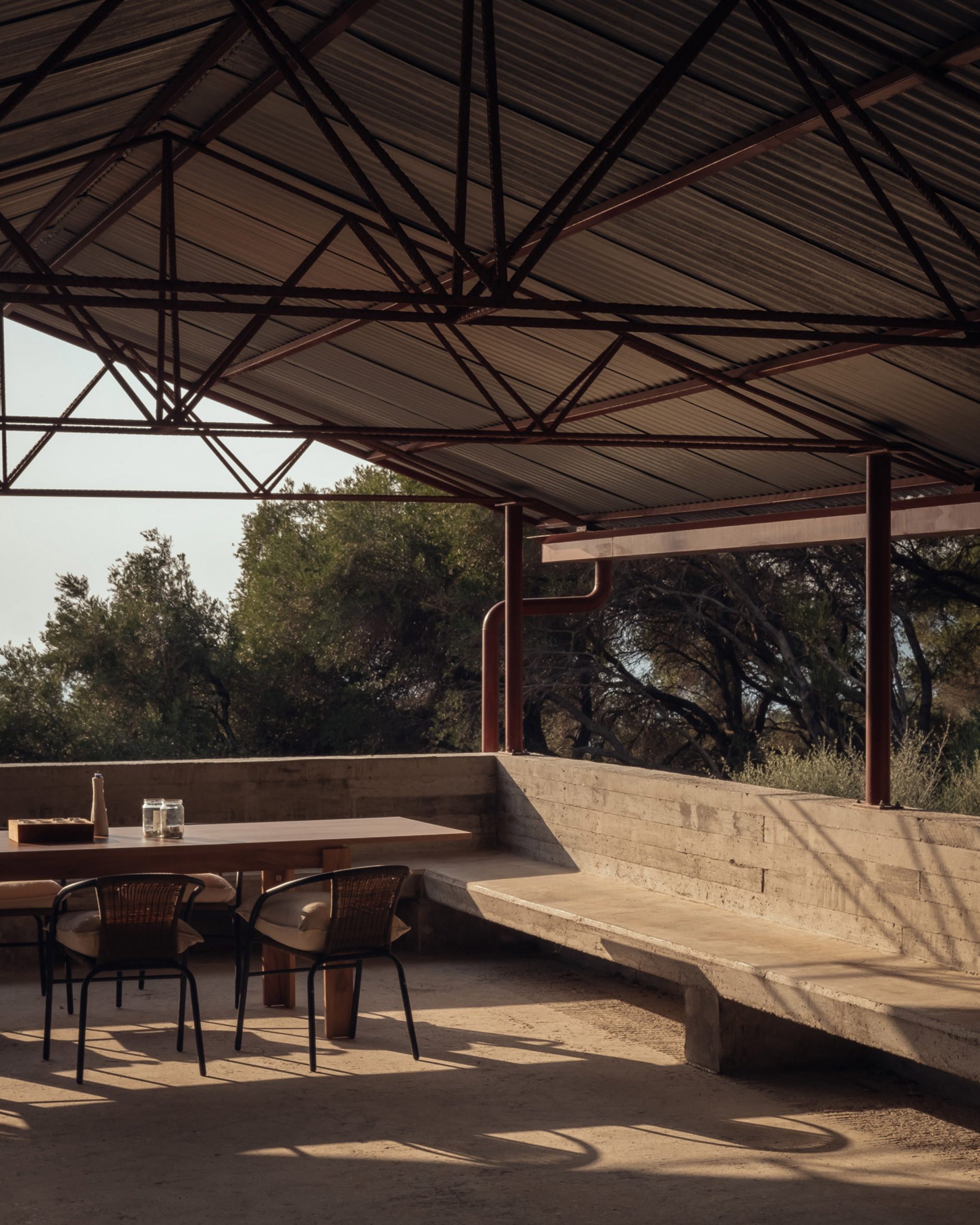 Roof terrace within House in an Olive Grove