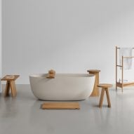 Kaldewei collaborates with e15 and Stefan Diez for oak bathroom furniture