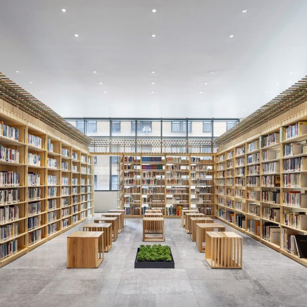 Studio Empathy and Praxes design library at Korean Cultural Center