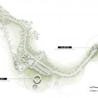 Plan of Woven Gateway and Sky Ring by Line+ Studio