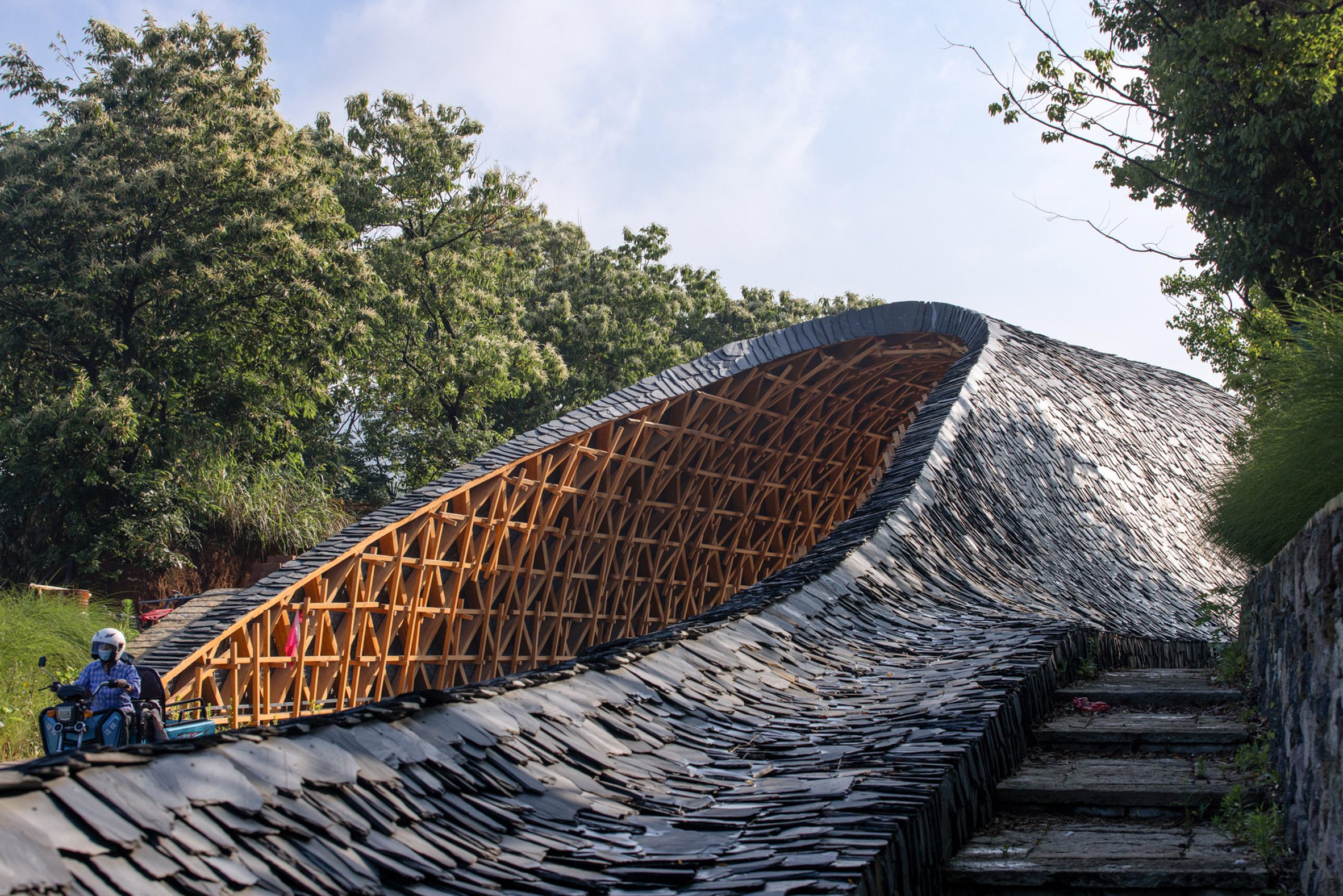 Woven Gateway tunnel in rural China