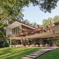 Miró Rivera Architects clads lakeside Austin retreat with weathering steel