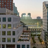 Office building in the evening