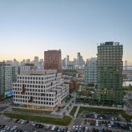 Office building in the evening