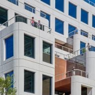 People standing on a balcony