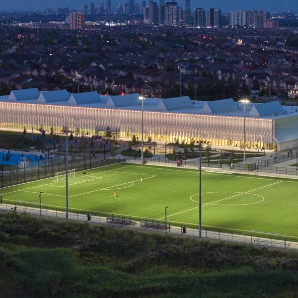 MJMA Architecture & Design marries wood and mesh for Canadian sports centre