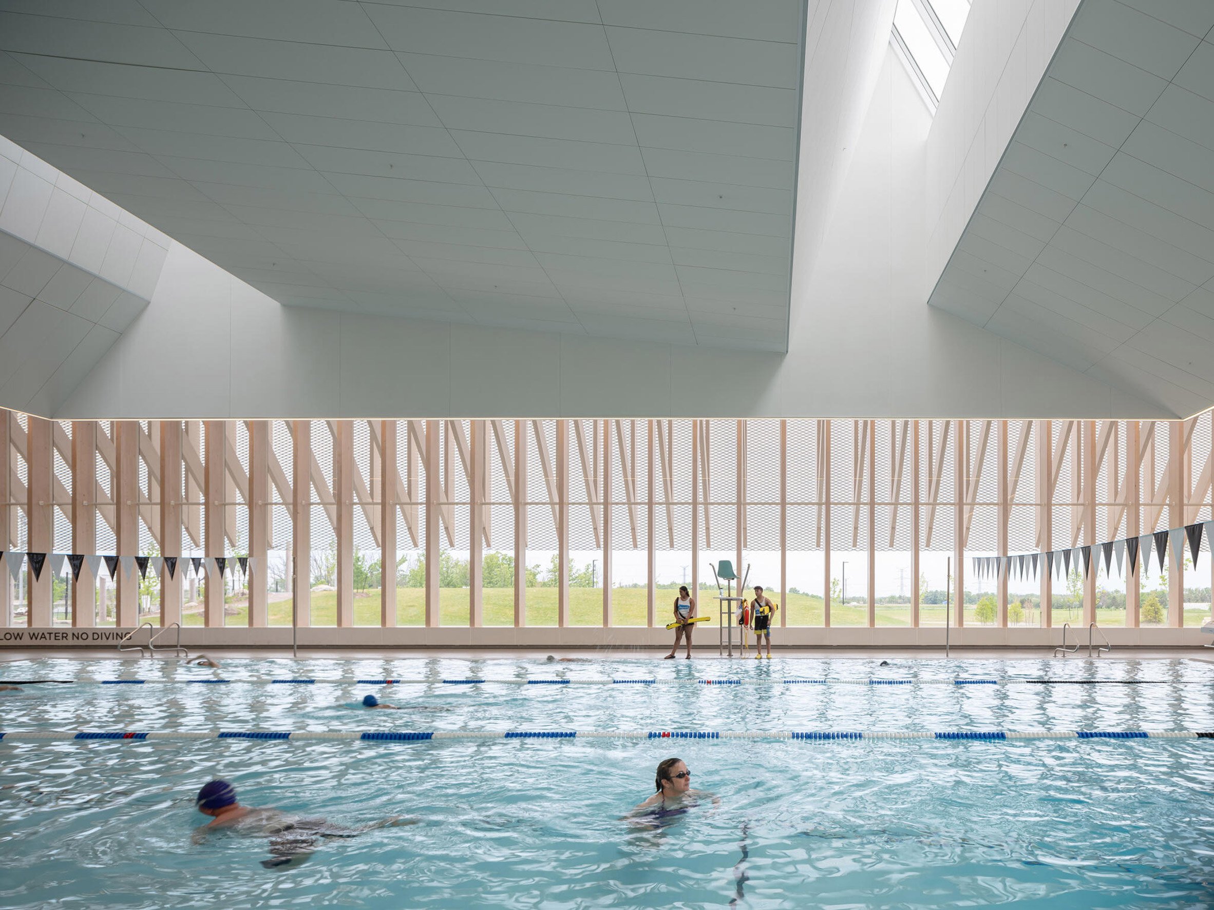 Aquatic hall within Churchill Meadows Community Centre and Sports Park