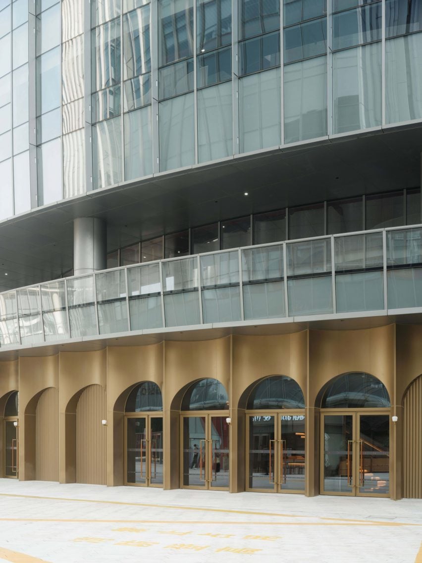 Exterior of New Bund Performing Arts Centre by Neri&Hu