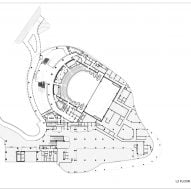 Floor plan of New Bund Performing Arts Centre by Neri&Hu