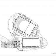 Floor plan of New Bund Performing Arts Centre by Neri&Hu