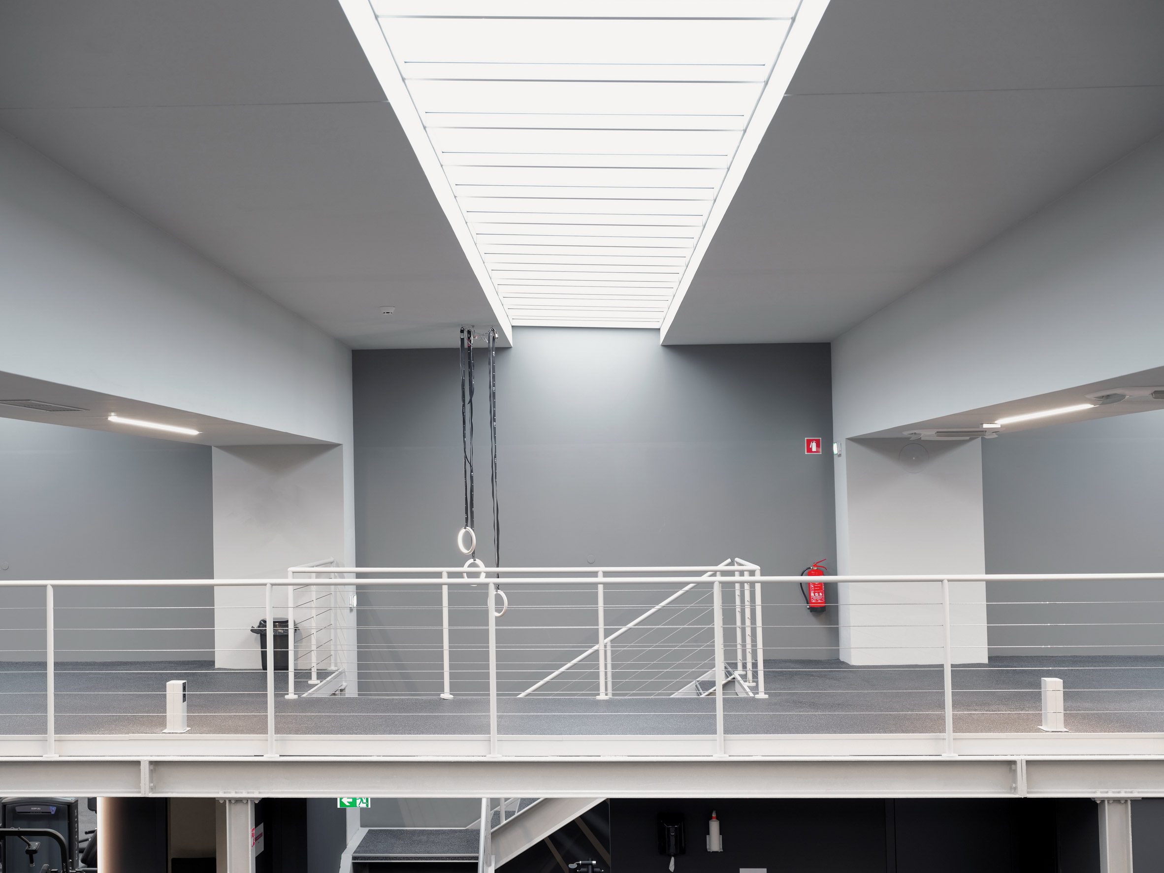 Skylit interior of Mladinska Knjiga Printing House in Slovenia