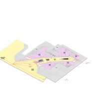 Axonometric drawing of Paddington Square by Renzo Piano Building Workshop