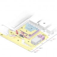 Axonometric drawing of Paddington Square by Renzo Piano Building Workshop