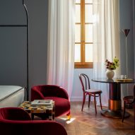 Suite interiors at Palazzo Talia in Rome, Italy