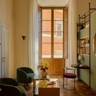 Suite interiors at Palazzo Talia in Rome, Italy