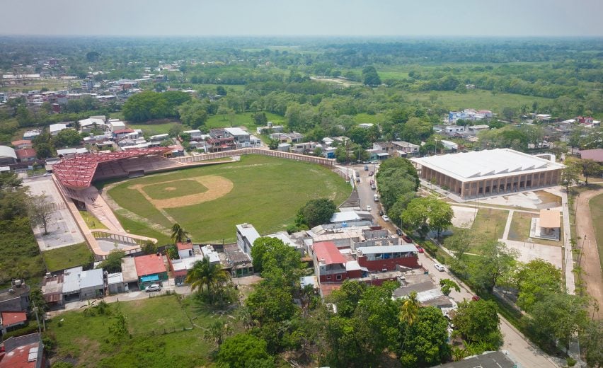 Aerial view of the site