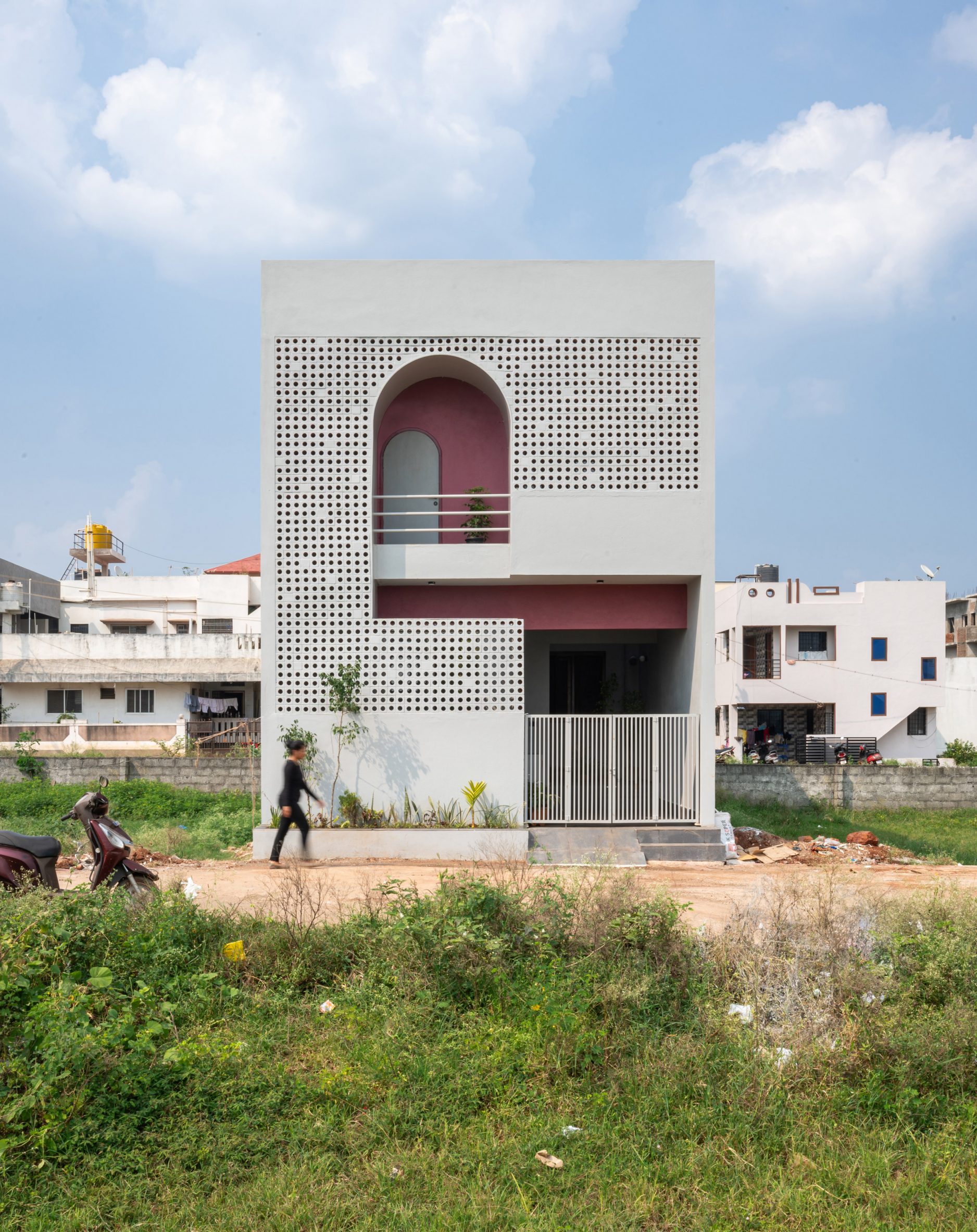 Exterior of Porous Adobe by Rahul Pudale Design