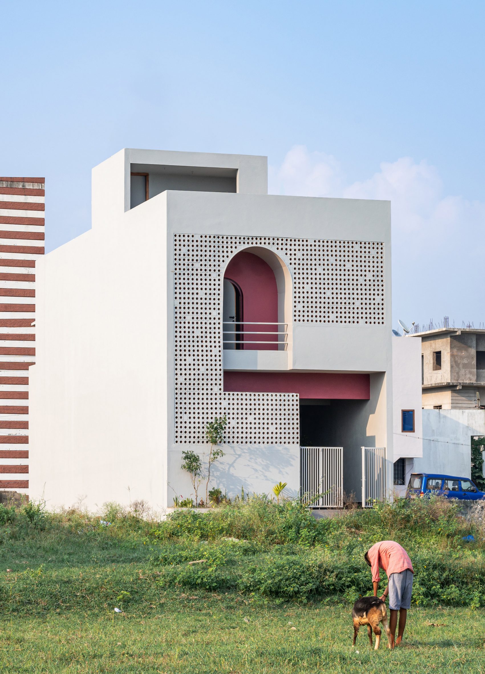 Exterior of Porous Adobe by Rahul Pudale Design