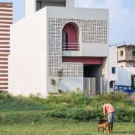 Rahul Pudale Design wraps Indian home in perforated adobe facade