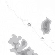 Site plan of Refuge de Barroude by Snøhetta