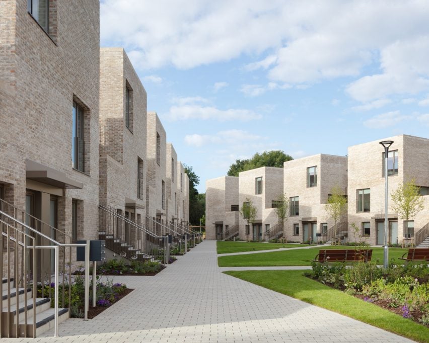 View from shared courtyard at The Residences at Sandford Lodge in Dublin