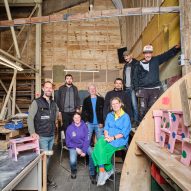 Ineke Hans with Trap furniture makers