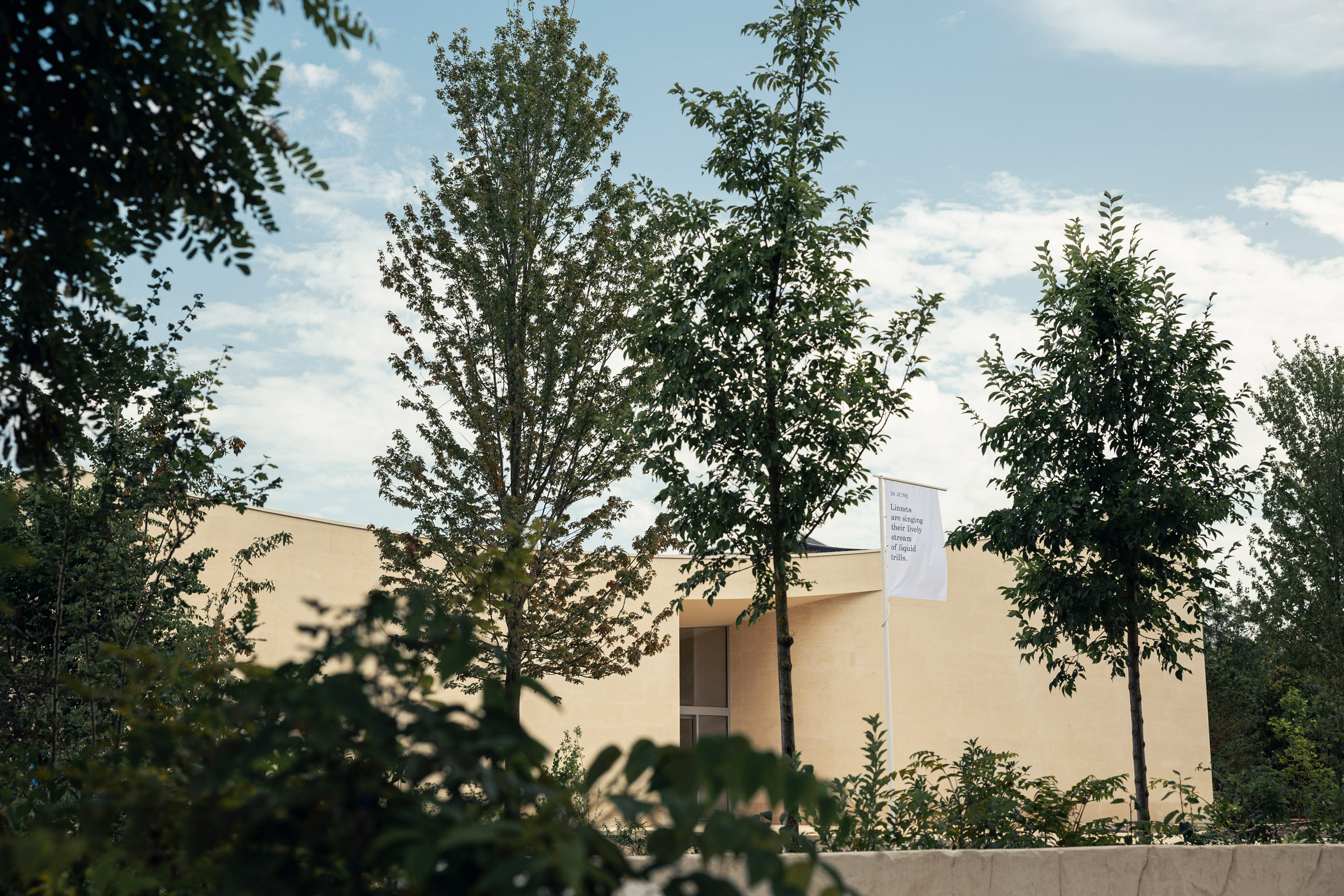 Exterior view of visitors centre by Sou Fujimoto