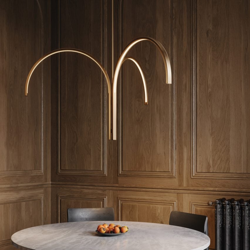 Cane Cluster chandelier by AlexAllen Studio