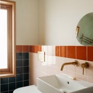 Tiled bathroom part of extension by Delve Architects