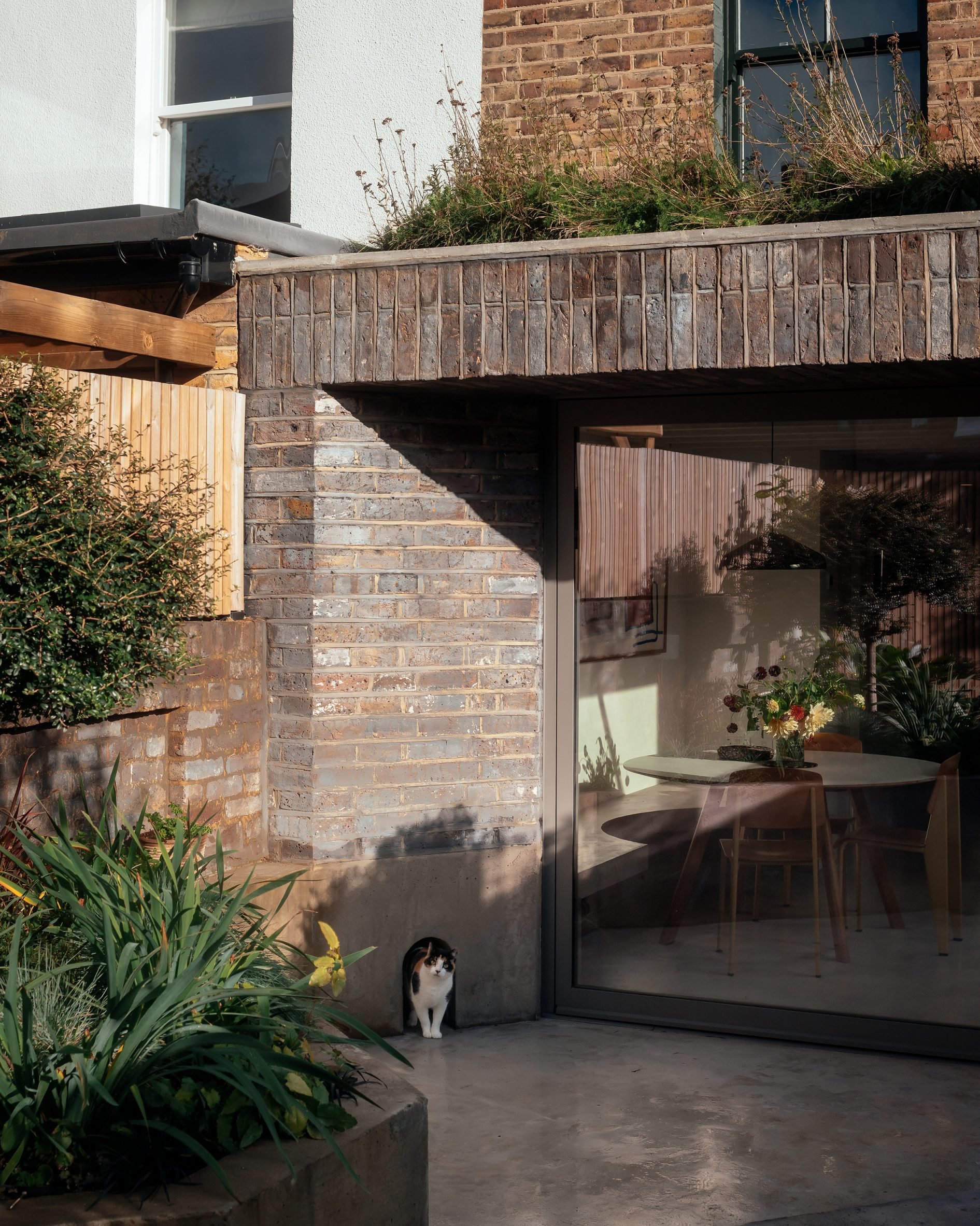 Brick-lined extension in London