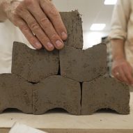 Extruded cob brick production by Tavs Jorgensen