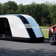 Tesla unveils retro-futuristic art deco Robovan