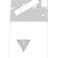 Roof plan of Thu House by Kientruc O