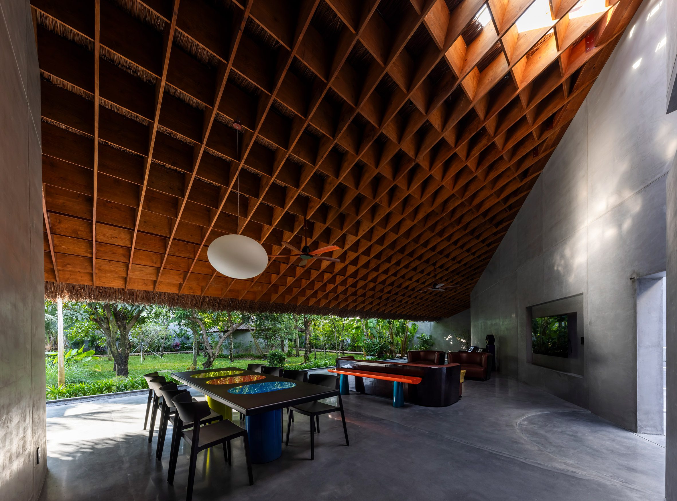 Interior of Thu House by Kientruc O