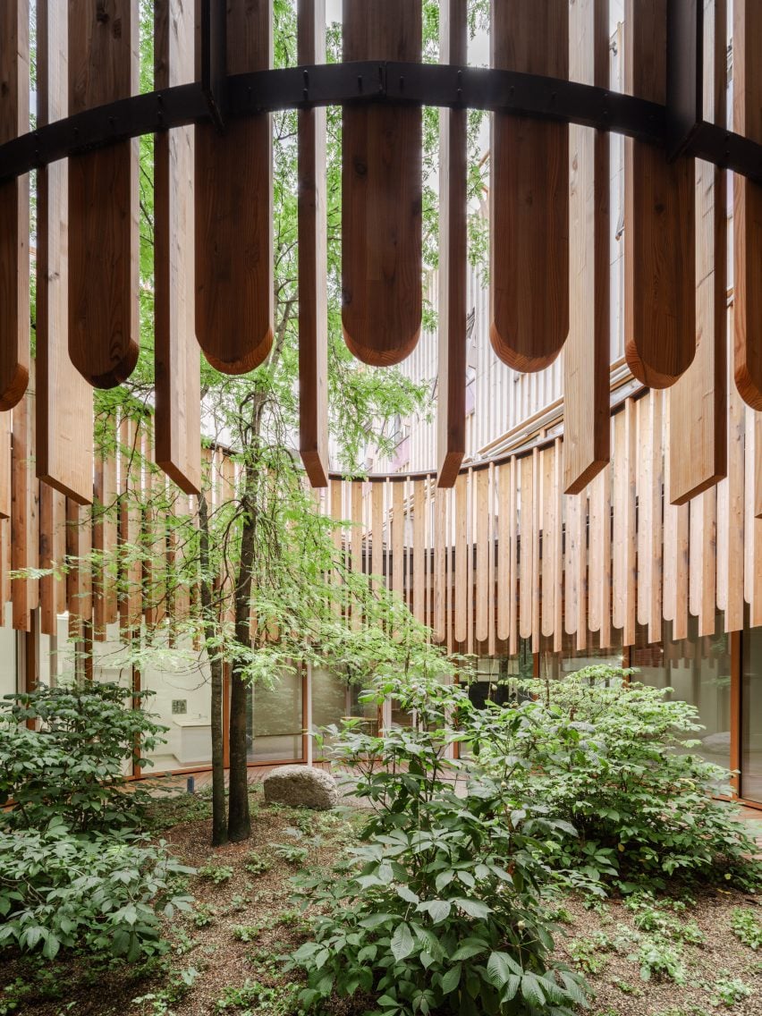 Courtyard at University Children's Hospital (Kinderspital) by Herzog & de Meuron