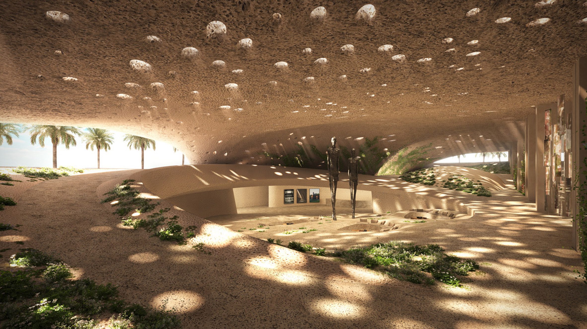 "Dune-like" communal space