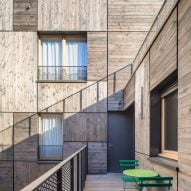 Yama-Tani housing in Paris by Kengo Kuma & Associates