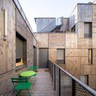 Yama-Tani housing in Paris by Kengo Kuma & Associates