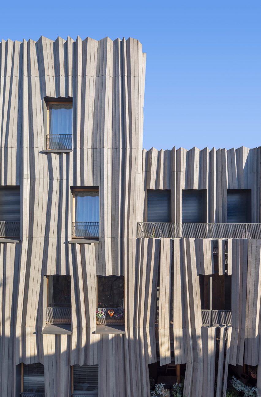 Yama-Tani housing in Paris by Kengo Kuma & Associates