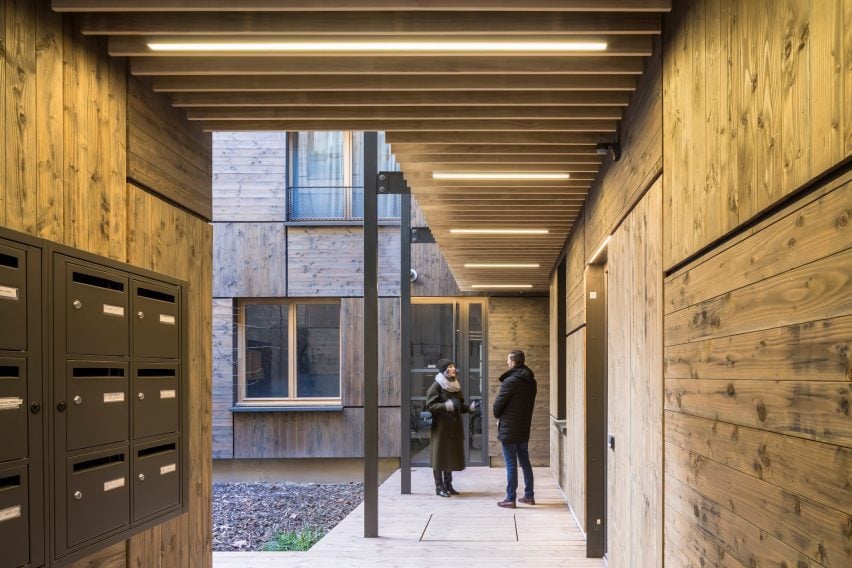 Yama-Tani housing in Paris by Kengo Kuma & Associates