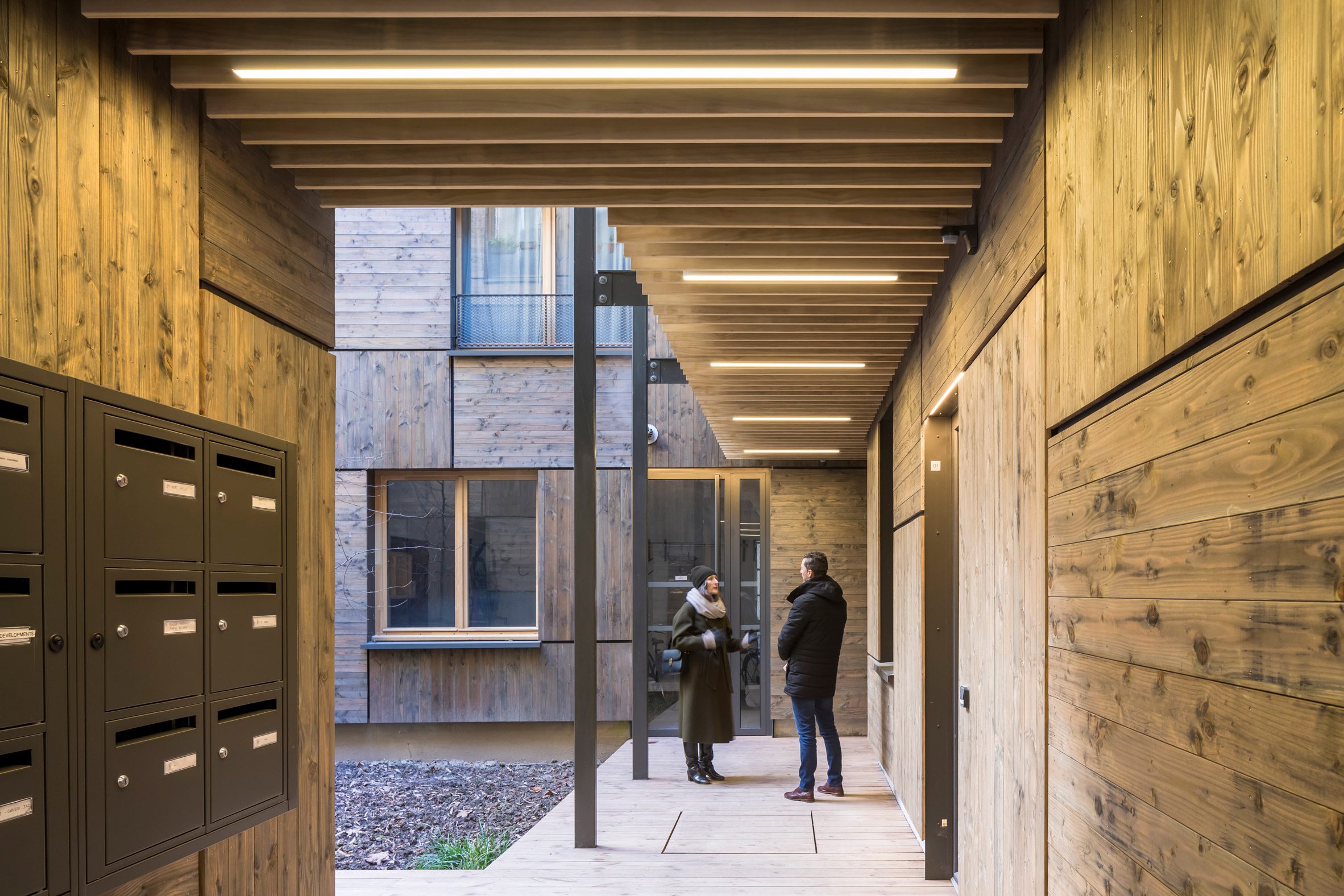 Yama-Tani housing in Paris by Kengo Kuma & Associates