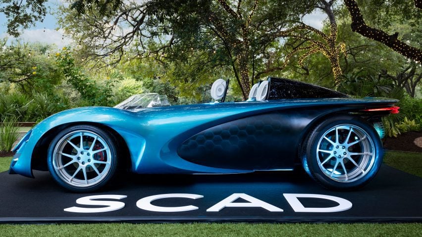 Blue Aether electric concept car designed by SCAD students