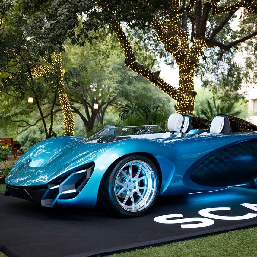 Blue Aether electric concept car designed by SCAD students