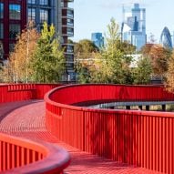 Asif Khan adds sinuous public boardwalk to south London’s Canada Dock