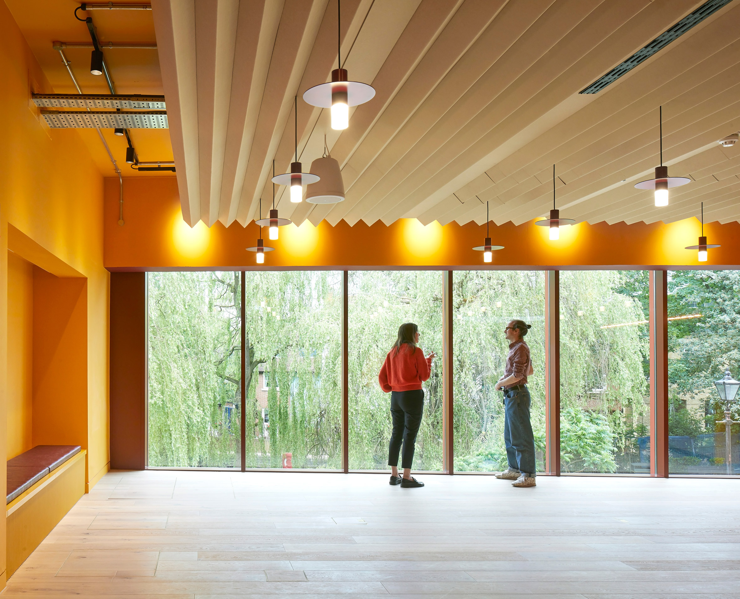 Interior of a cultural centre by BEAM Hertford by Bennetts Associates and Citizens Design Bureau