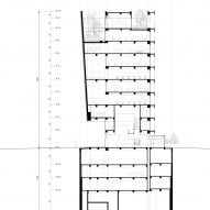 Section of W-Mission Office by Behet Bondzio Lin Architekten and BCHO Architects