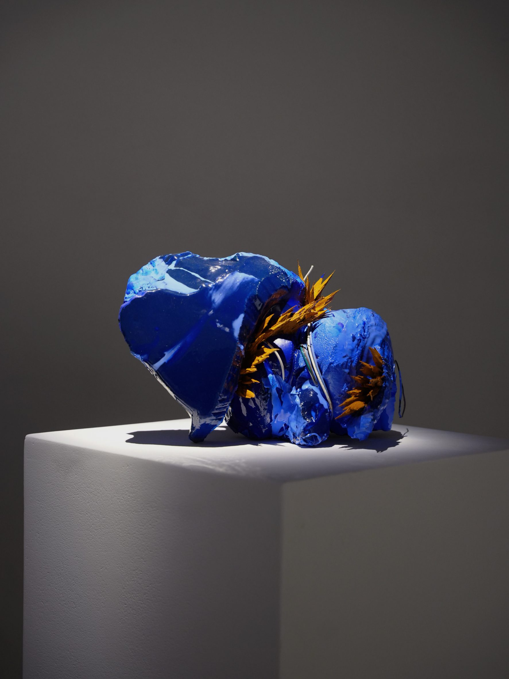 Blue sculpture