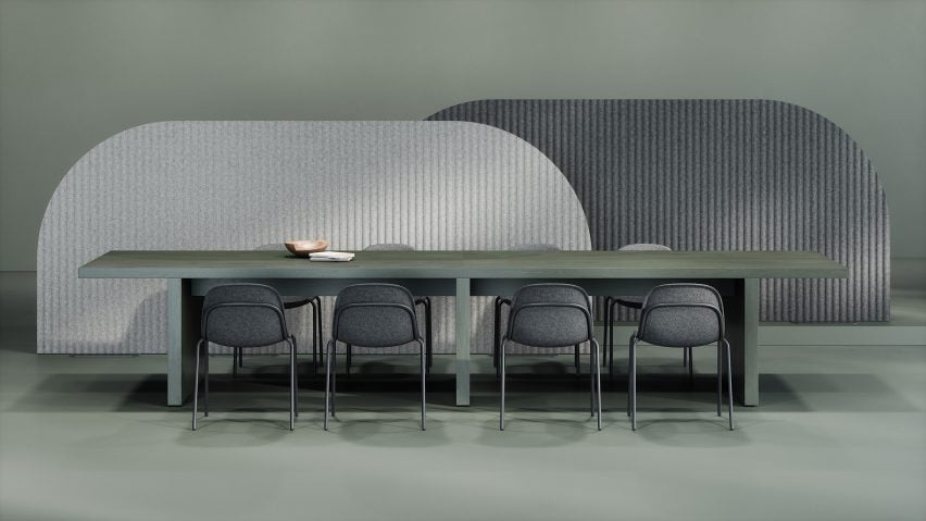 Calm privacy screens by Union Design for KFI Studios