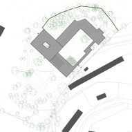 Site plan of House for Julia by Čtyřstěn Architekti